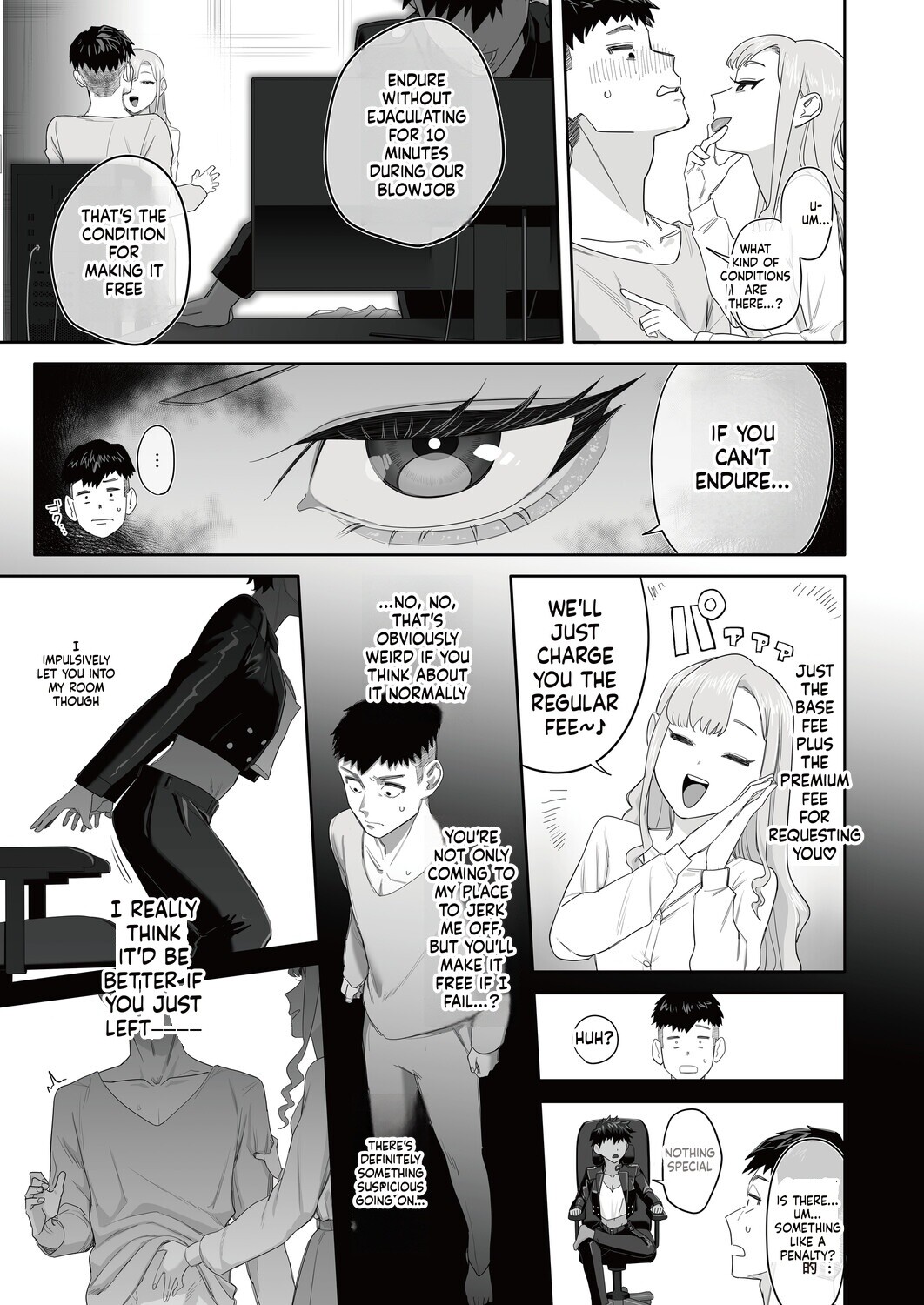 Hentai Manga Comic-What happens if you can withstand the incredible tongue skills of a prostitute who has take care of you for 10 minutes...?-Read-5
